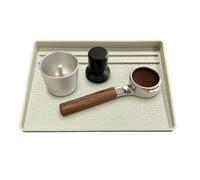 Flexible Coffee Tamper Mat With Crumb Tray For Home Cafe Counter