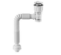 Flexible Drainpipe, Drain Hose, Telescoping Anti-Odor Adjustable Length Space Saving Engineering Easy Installation Leak Proof Scalable Length, Sink Outlet for Kitchen