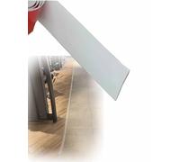 Flexible Edge Trim, PVC Self-Adhesive Floor Transition Strip, for Laminate & Carpet, Covers Uneven Gaps, Home Flooring Finishing(Milk,1970"x7.6cm)