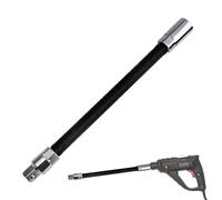 Flexible Extension Bar - Universal Fit Heads, Elastic Spring Electric Wrench Rod, Multi Size Drive Ratchet Part, Durable Steel Hand Tool Set | For DIY Home Maintenance, Industrial Garage Work