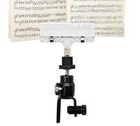 Flexible Guitar Sheet Holder Clamp for Musical Notes, Multifunctional Music Sheets Holder Clip, Sturdy Paper Clamps for Guitar Accessories, Ideal for Performances and Practice