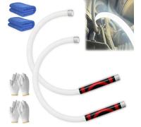 Flexible LED Flashlight Stick, Portable Bendable Flexible LED Work Light, 30" Hands-Free Rechargeable Light with High-Lumen, for Mechanics,Car Repairs, Inspections & Tight Spaces (2PCS)