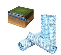 Flexible Perforated French Drain Pipe 2-12in Wide, Underg-round Landscape Drainage Tube for Ya-rd, House Side, Lawn, Garden, Retaining Wall, Easy Install Drain System(5cm/2in,L 1m(3.3ft))
