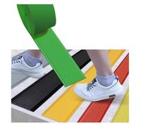 Flexible PVC Stair Nosing Treads, Self Adhesive Edge Protector, Anti-Slip Strips For Steps And Ramps(Green,3cm)