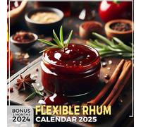 Flexible Rhum 2025: 15 Months of Rhums and Refreshments October 2024 to December 2025 Capturing the Essence of Distilled Delights Perfect for Planning ... in Large Size 8.5 x 8.5 Ideal Gifts