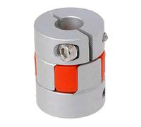 Flexible Shaft Coupling Motor Coupler, Plum Aluminum Alloy Joint Connector Coupling (D30mm x L40mm, 8mm a 10mm)