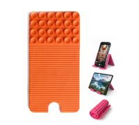 Flexible Silicone Phone Stand with Suction Cups Charging Port Cutout