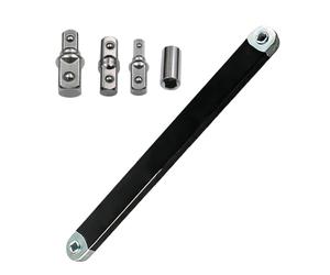 Flexible Turning Wrench - Chromium Vanadium Component, Unobstructed Drive Device,Elongated Reach Adaptor | Bending Linkage Apparatus, Motorcycle Garage Overhaul Mechanical Infrastructure Implements