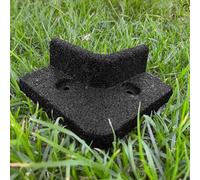 FlexiBorder 2 x 90 gradi angolo esterno nero - bordo gommato - bordo giardino per prati - marciapiedi e aiuole
