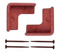 FlexiBorder BCAA-FLXCOR-TERRA-C02 - Bordo in gomma per angoli interni in terracotta, 2 pezzi