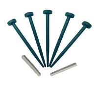 FlexiBorder Set di perni di ricambio e connettori da giardino (verde)