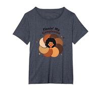 Flexin' My Complexion: Potenziare L'Arte della diversità Maglietta, Donna Plus-Size, Pervinca, 2X