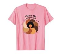 Flexin' My Complexion: Potenziare L'Arte della diversità Maglietta, Uomo, Rosa, 3XL