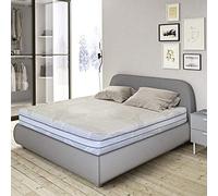 Flexinn Materasso in Memory foam con 1600 Molle insacchettate indipendenti e Memory Gel. Altezza: 25 cm, rigidità 8 su 10. Sfoderabile. Dispositivo Medico Classe I (90x195)