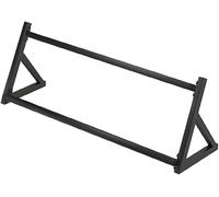 FlexiSpaceUS Espositore per campioni da pavimento in legno, espositore per piastrelle da pavimento, espositore per piastrelle in metallo e porcellana da pavimento (nero 120x30x40cm)