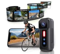 FlexiSpaceUS - Telecamera per bicicletta da 4 k/1080p 155° grandangolare a 155°, registratore per bici antiscossa/antipioggia, registratore di ciclismo, registratore sportivo all'aria ultima