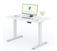 FLEXISPOT 120x60 cm Scrivania Regolabile in Altezza con Ganci e Gestione Cavi, Scrivania Elettrica con Pannello Unico e Controller Intelligente, Standing Desk Motorizzata Scrivania