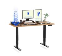 FLEXISPOT E5 PRO+ Tavolo Regolabile in Altezza 180×80 cm con Certificazione FSC, Standing Desk Elettrico a 2 Motori, Colonna a 3 Sezioni con Piano Incluso