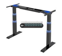 FLEXISPOT E6 Scrivania Regolabile in Altezza Scrivania Motorizzata Standing Desk a 3 Stadi a Doppio Motore con Tastiera Intelligente a Memoria Automatica