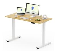 FLEXISPOT FQ Pro - Scrivania sollevabile elettrica, 120 x 60 cm, tavolo sollevabile con piano intero, retro camoscio ostacoli, 4 funzioni di memoria, standing desk per ufficio e casa e telelavoro