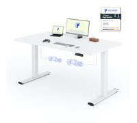 FLEXISPOT Scrivania Elettrica Regolabile in Altezza a 2 Motori 140x80 cm con Piano Unico, Pannello con Memoria, Portata 100 kg
