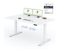 FLEXISPOT Scrivania Elettrica Regolabile in Altezza a 2 Motori 160x80 cm con Piano Unico, Pannello con Memoria, Portata 100 kg
