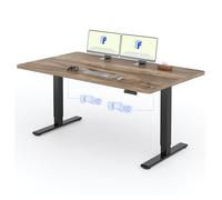 FLEXISPOT Scrivania Elettrica Regolabile in Altezza a 2 Motori 160x80 cm con Piano Unico, Pannello con Memoria, Portata 100 kg