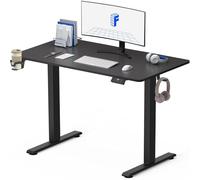 FLEXISPOT Scrivania Regolabile in Altezza 110 * 60cm, con Pannello di Controllo Digitale, Desktop INTERO, Con Gancio, Con Portabicchieri, Standing Desk Scrivania Motorizzata
