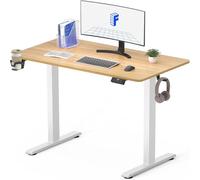 FLEXISPOT Scrivania Regolabile in Altezza 110 * 60cm, con Pannello di Controllo Digitale, Desktop INTERO, Con Gancio, Con Portabicchieri, Standing Desk Scrivania Motorizzata