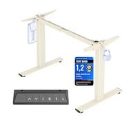 FLEXISPOT Scrivania Regolabile in Altezza, Telaio con 2 Ganci, Funzione Memory e Display LED, Gambe del Tavolo Elettriche Regolabili
