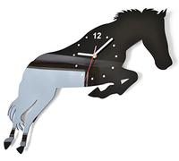 FLEXISTYLE Grande Orologio da Parete Moderno Il Cavallo 54 x 46 cm