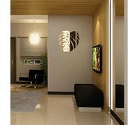 FLEXISTYLE Grande Specchio da Parete Acrilico Decor infrangibile filodendron 52 x 52 cm, Soggiorno, Camera da Letto