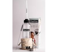 FlexiVox® compatibile con Metodo Lax Vox | Ideale per Allenamento Vocale SOVT | Cantanti, Logopedia e Terapia della Voce | Kit: Tubo, Bottiglia Graduata, Spazzola, Borsa ed eBook (Traslucent)