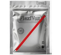 FlexiVox®, kit per allenamento vocale | FlexiVox® utilizzato in logopedia e terapia vocale | Rivestito con talco asettico + eBook digitale con esercizi e consigli pratici (Rosso Brillante)