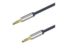 Flexline® Cavo audio jack da 3,5 mm, altamente flessibile, 2 connettori jack da 3,5 mm in metallo placcato oro, 0,75 m