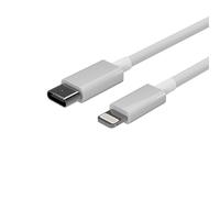 Flexline Cavo di ricarica da USB-C a 8 pin, compatibile con iPhone/iPad, ricarica rapida, resistente, bianco, 0,5 m