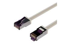 Flexline Cavo patch cat. 6A S/FTP, forma corta, PIMF, grigio, 7,5 m