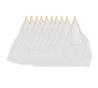 FLEXMAN 10 Pezzi Sacchetti Filtro d'Api, 18,11 X 21,65 Sacchetti Filtro Lavabili Riutilizzabili a Rete Extra Fine, Sacchetti in Mussola di Cotone con Coulisse, Sacchetto Riutilizzabile per Filtrare