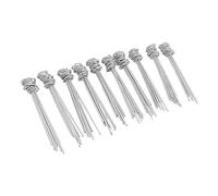 FLEXMAN 100Pcs Ground Ungle, Galvanized Iron Giove Giorni a Forma di Giordino Copertine Garden Ground Stakes Circle Pin per Tessuti per Paesaggi Sicuri, Barriere Delle Erbe Infesta