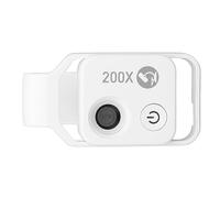 flexman 200X Mini Microscopio Tascabile Telefono Clip Design Microscopio Telefono con Luce LED CPL, Accessori Fotocamera Digitale Portatile Microscopio Regalo Famiglie di Bambini (Bianco)