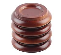 FLEXMAN 4 Pezzi Coppe per Ruote per Pianoforte, Set di Cuscinetti per Piedini per Pianoforte Rotondi, Coppe per Ruote per Pianoforte Verticali, Tazza per Ruote per Pianoforte (Marrón)