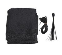 flexman Coperchio di Recinzione per Recinzione per la Privacy del Balcone, 2,95 X 16,4 Piedi di Ringhiera per Bloccare Il Schermo con Corda per Cavi per Balconi, Ponti (Nero)