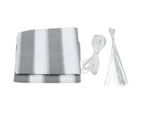 flexman Coperchio di Recinzione per Recinzione per la Privacy del Balcone, 2,95 X 16,4 Piedi di Ringhiera per Bloccare Il Schermo con Corda per Cavi per Balconi, Ponti (Bianco Grigio)