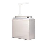FLEXMAN Dispenser per Salse, Dispenser Multiuso per Sciroppi, Pratica Bottiglia di Olio d'Oliva, Strumento per L'Erogazione di Condimenti per Ristorante, Casa, Negozio (1 litro compresa la base)