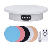 flexman Espositore Girevole Motorizzato, Espositore per Piattaforma Girevole a 360 Gradi con 5 Piastre di Fondo per Orologi da Gioielleria Espositore da Banco per Prodotti Digitali