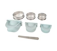 FLEXMAN Kit per Ravioli, Set per Empanada con Stampo per Pressa e Taglia Anelli, Pressa Manuale per Ravioli, Strumento Fai da Te per Fare Ravioli, Wonton, Rotoli, Rotoli Italiani (Tipo B)
