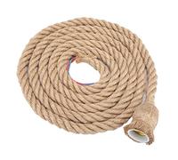 flexman Lampada a Sospensione in Corda di Canapa, Base per Plafoniera in Corda di Canapa Vintage 2M E27, Portalampada per Lampada a Sospensione, Decorazione di Illuminazione (2 metros por cabeza)