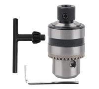 FLEXMAN Mini Mandrino Trapano Elettrico, Foro di Fissaggio da 8 mm 3 Ganasce Clip a Chiave Mandrino per Rettificatrice da Tavolo e Trapano per Foratura, Smerigliatura, Lucidatura