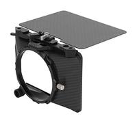 FLEXMAN Mini Matte Box Lite, Matte Box con Interfacce Multiple in Fibra di Carbonio Compatibile con Calibro 67 72 77 82mm, Matte Box DSLR con Morsetto per Filtro Spesso 2,0 mm