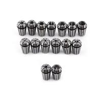 FLEXMAN Set di 15 Pinze a Molla ER11, 1mm 1.5mm 2mm 2.5mm 3mm 3.5mm 4mm 4.5mm 5mm 5.5mm 6mm 6.5mm 7mm 1/8 1/4 Pinza in Acciaio per Molle per Macchina